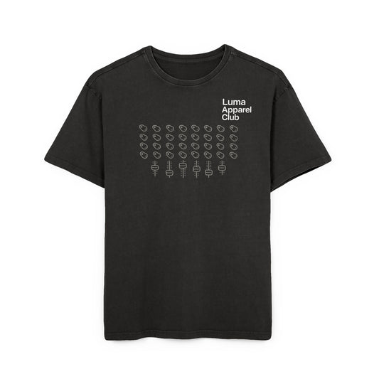 SOUNDCHECK TEE, Acid Washed Oversized Tee | Luma Apparel Club