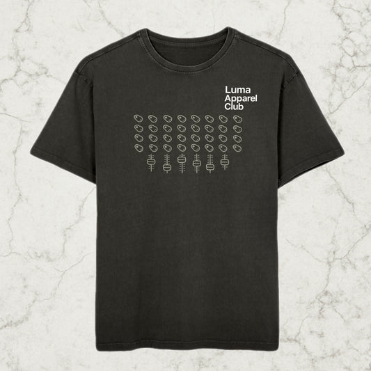 SOUNDCHECK TEE, Acid Washed Oversized Tee | Luma Apparel Club