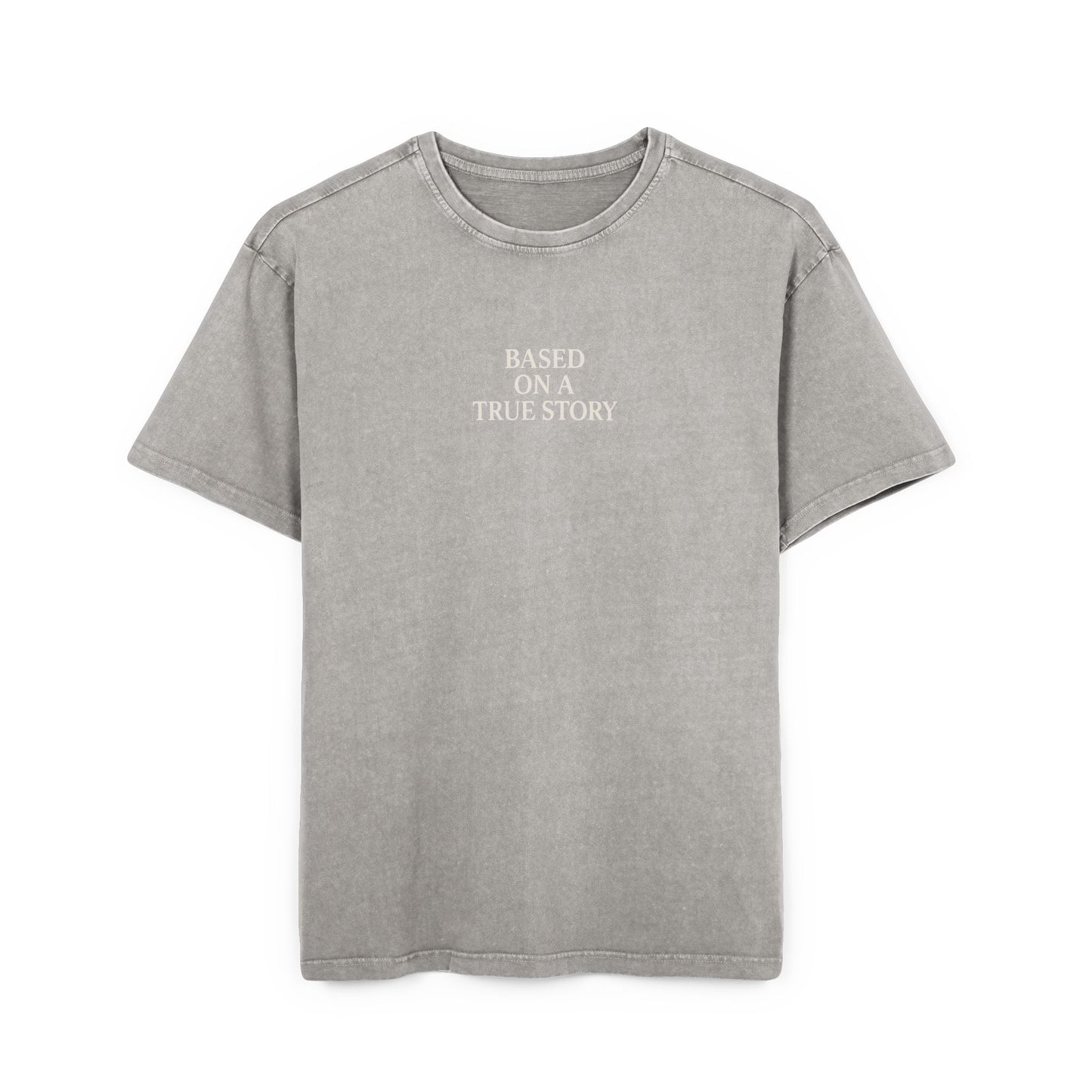 BASED ON A TRUE STORY , Acid Wash Oversized Tee | Luma Apparel Club